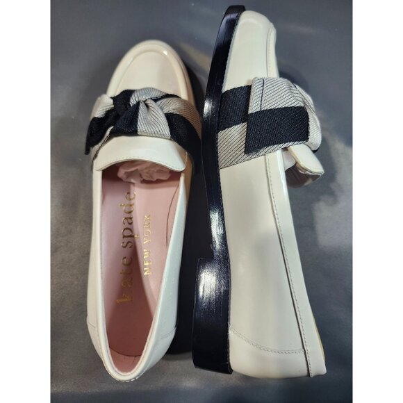 women's kate spade Leandra Loafers - size 5 - Cream/ Black Multi - Picture 10 of 11
